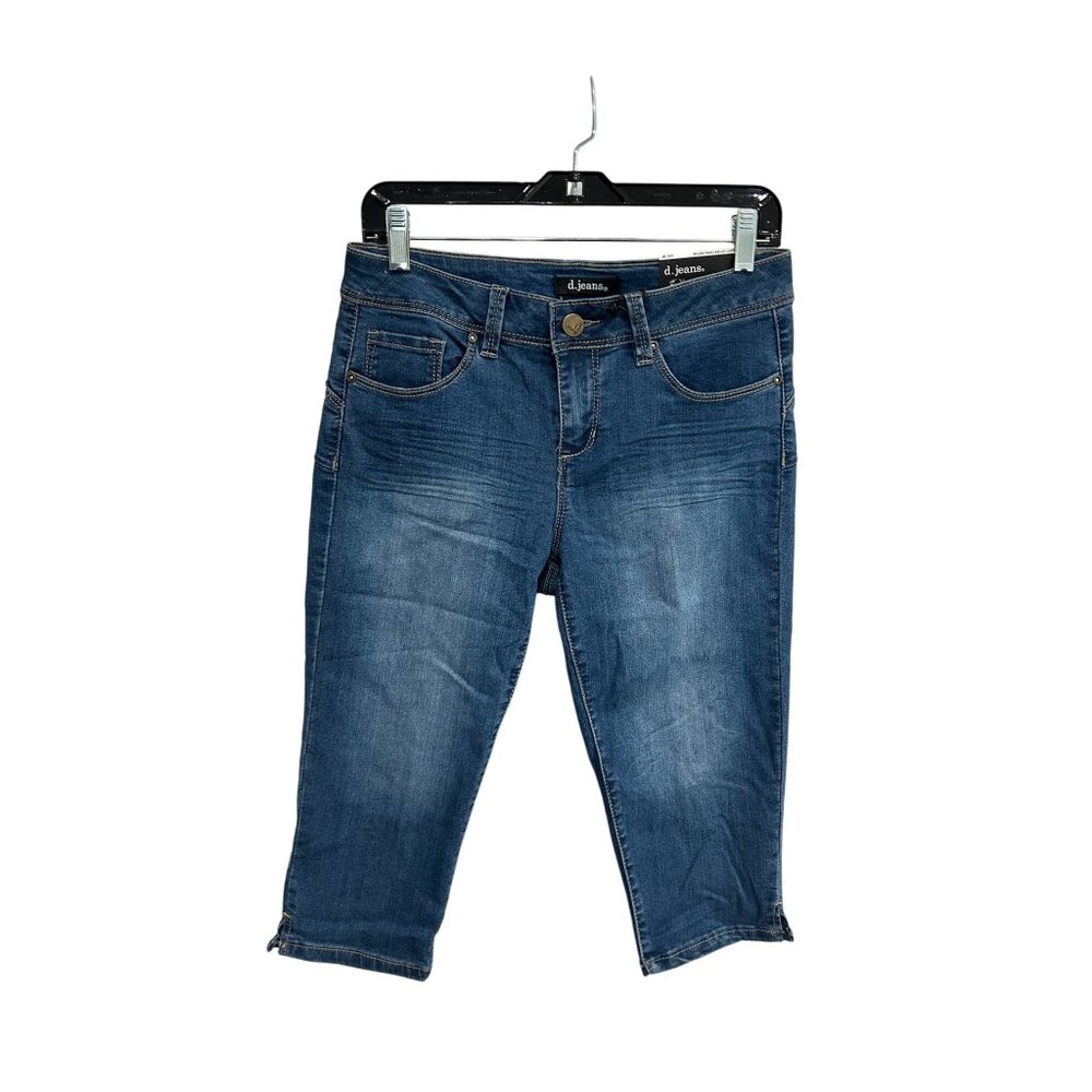 D. Jeans Modern Fit Butt Lifter Capri Blue Denim Sz 6P Classic 5 Pockets NWT